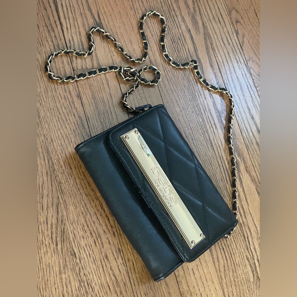 Bebe Los Angeles leather crossbody bag